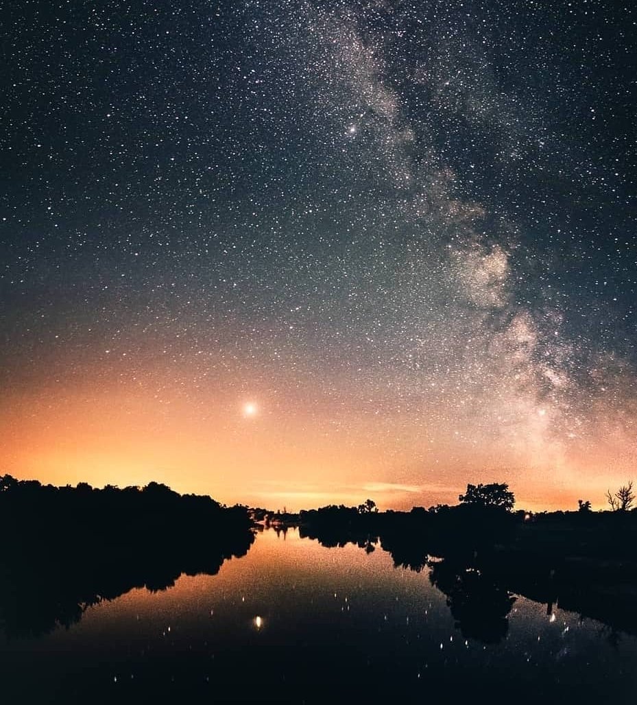 sunset Westhavelland Dark Sky Reserve near Berlin