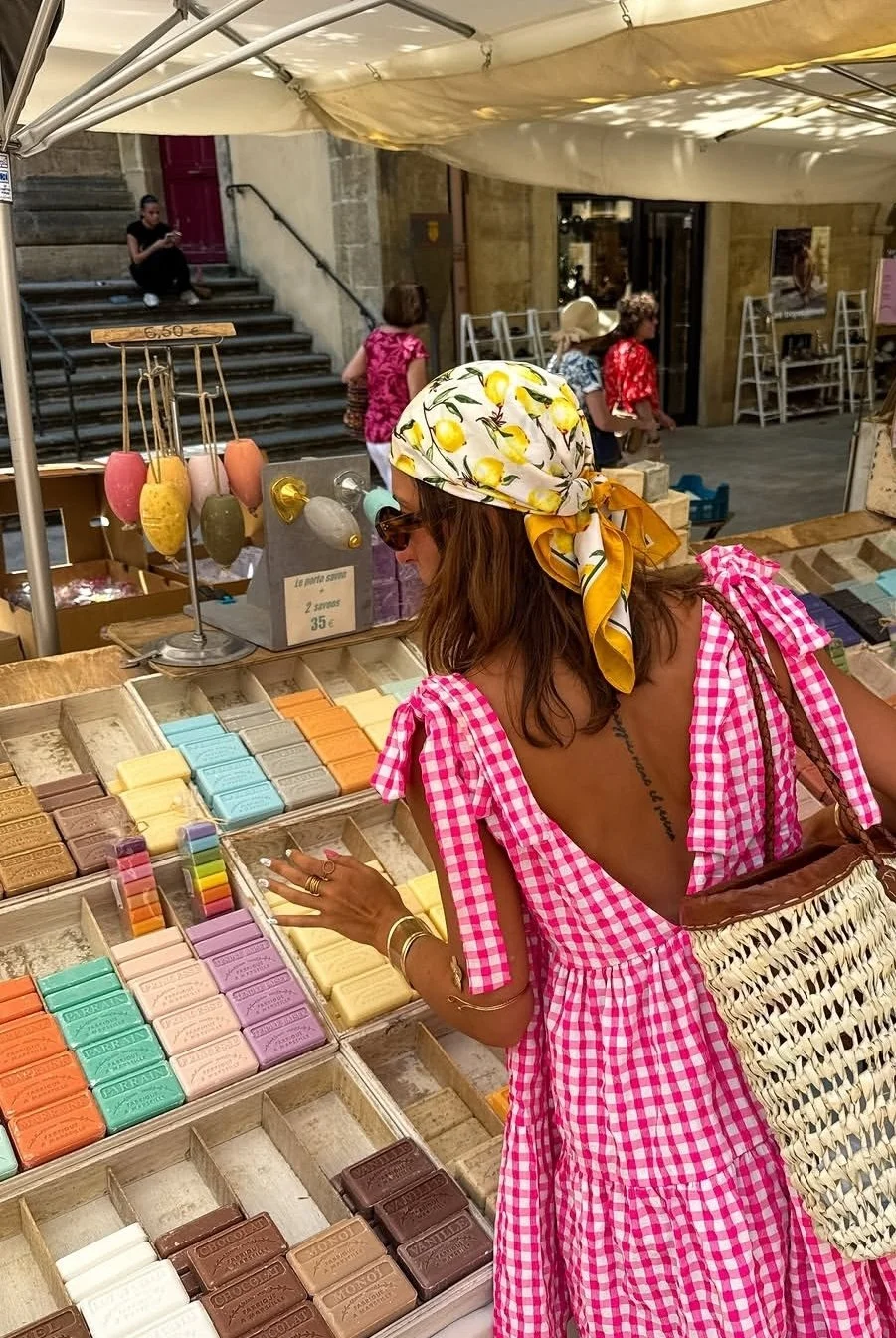 soap in provence market stall