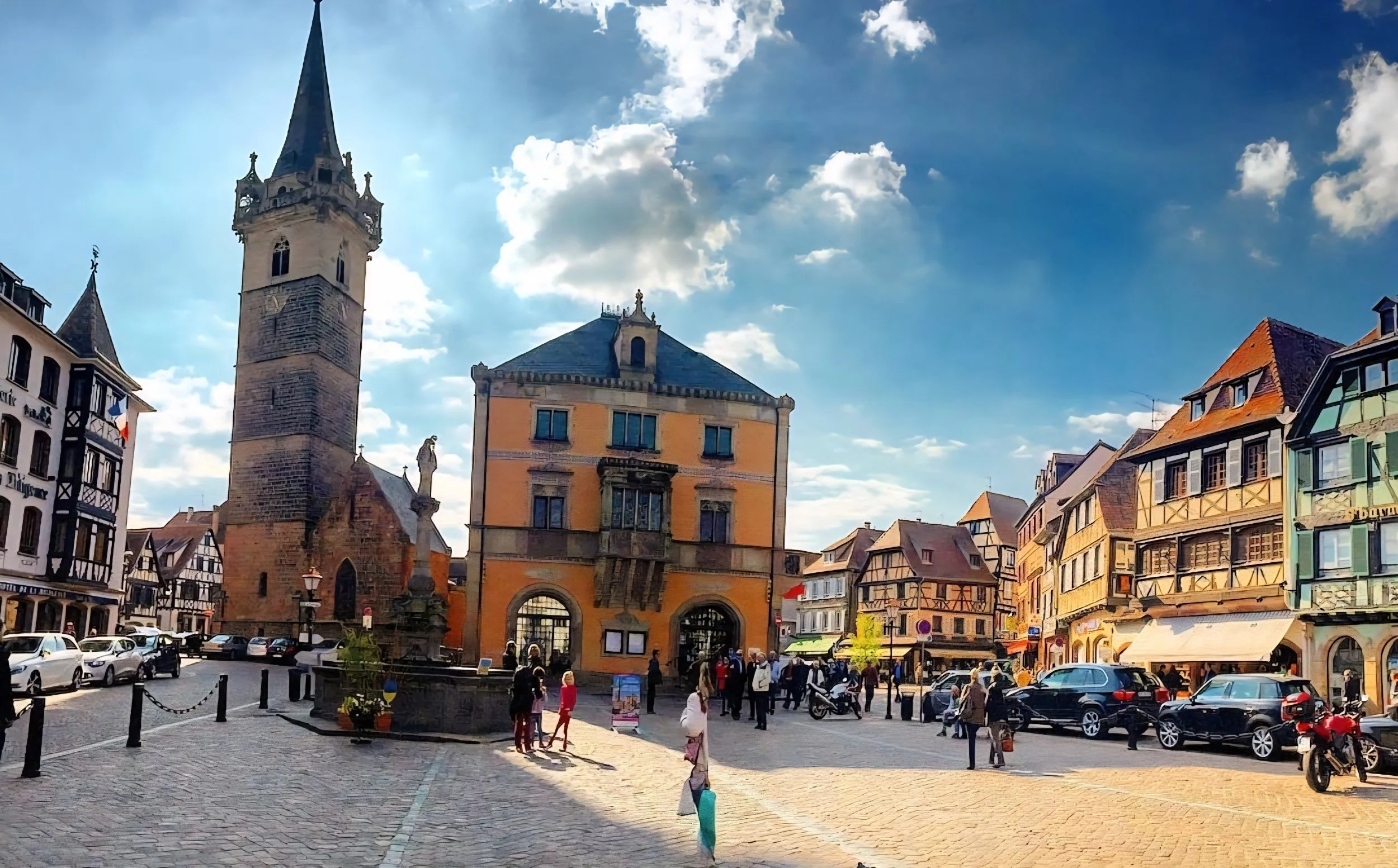 Obernai  town square