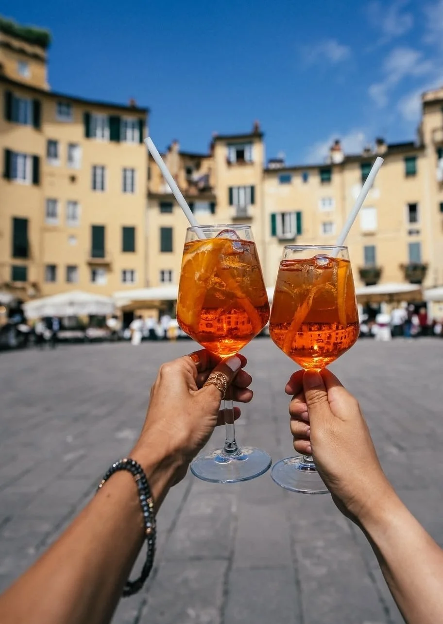 aperol spritz in lucca