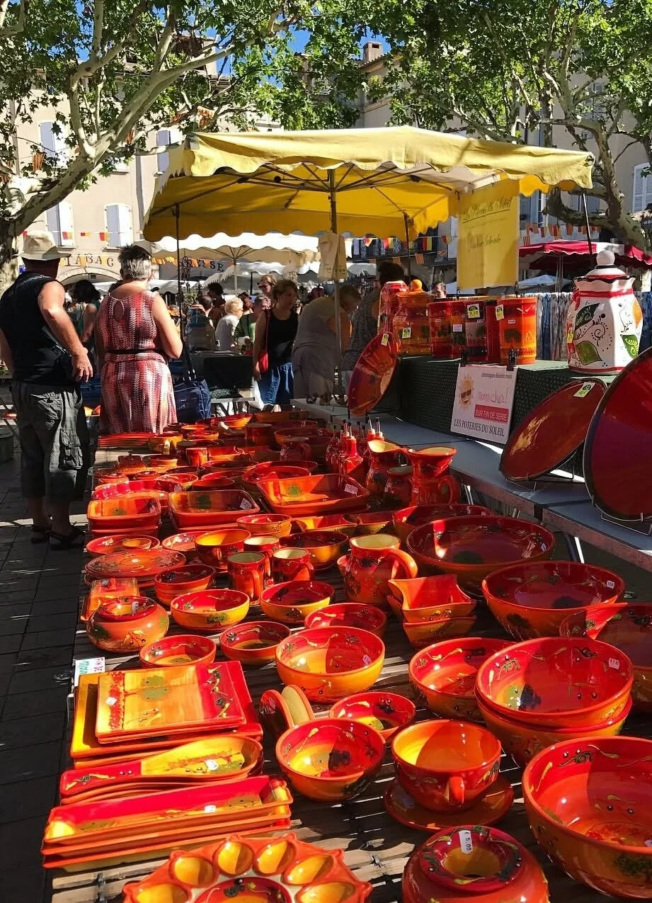Ceramics at nyons market