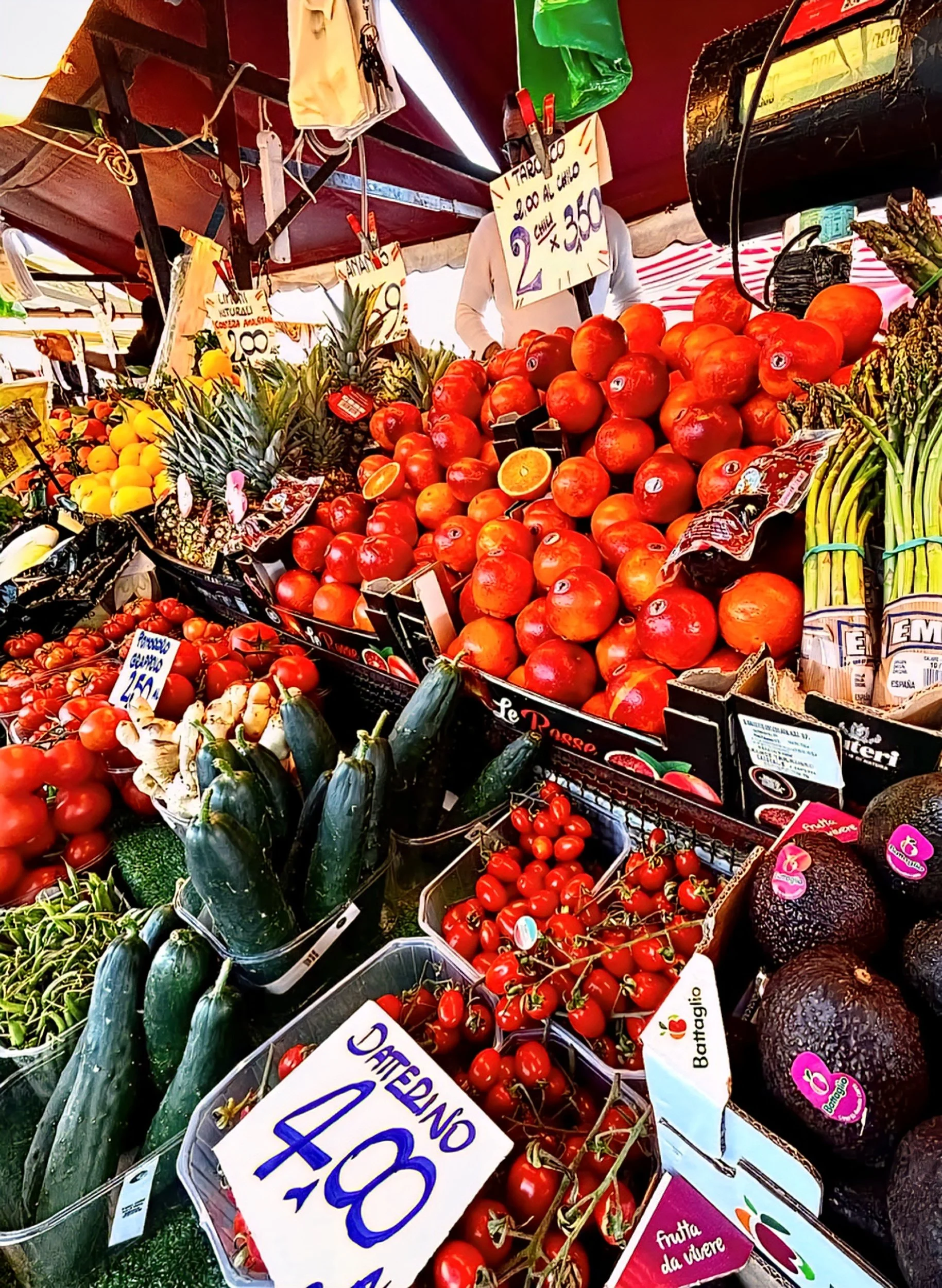 market in north italy