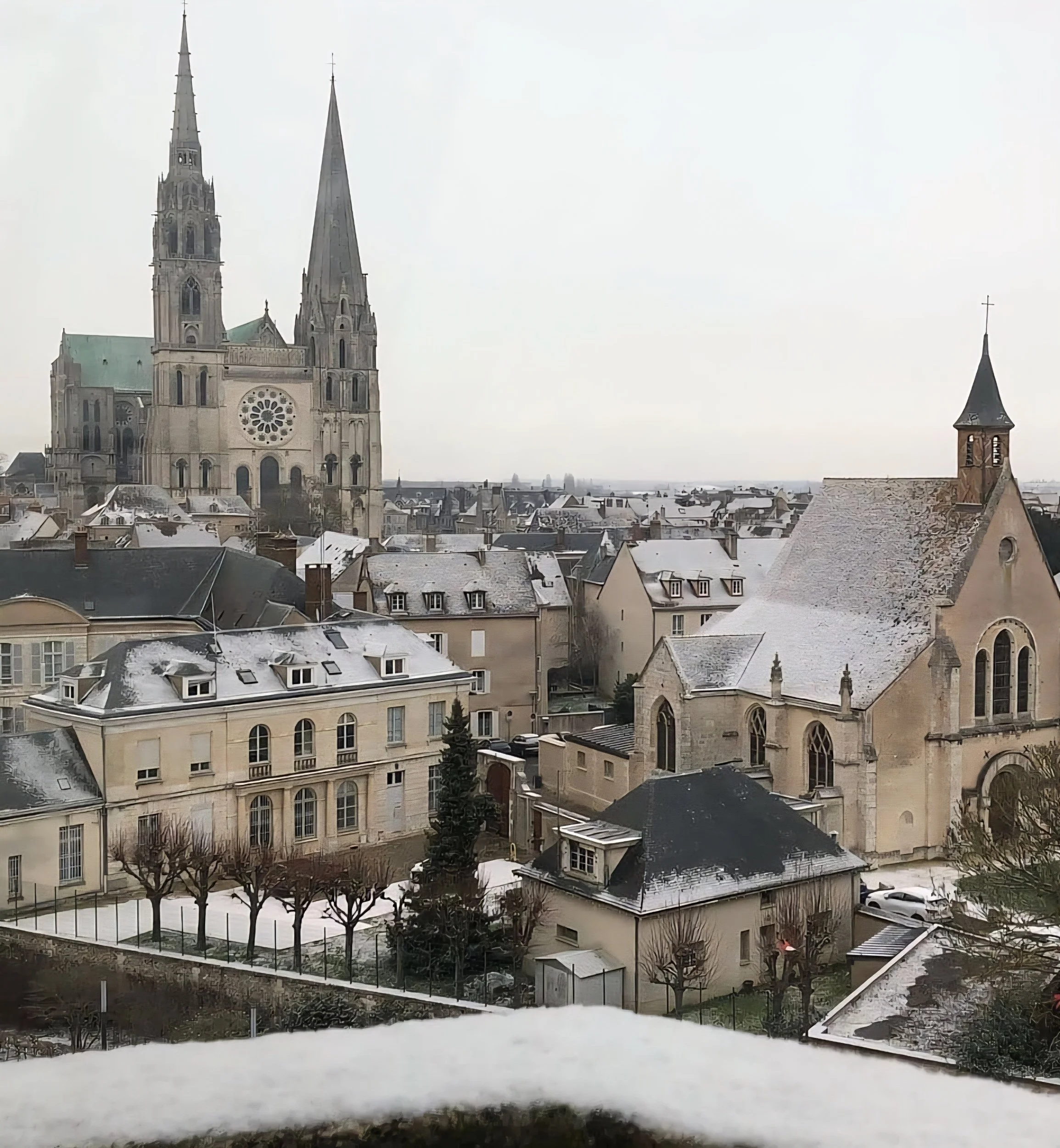 winter in Chartres France
