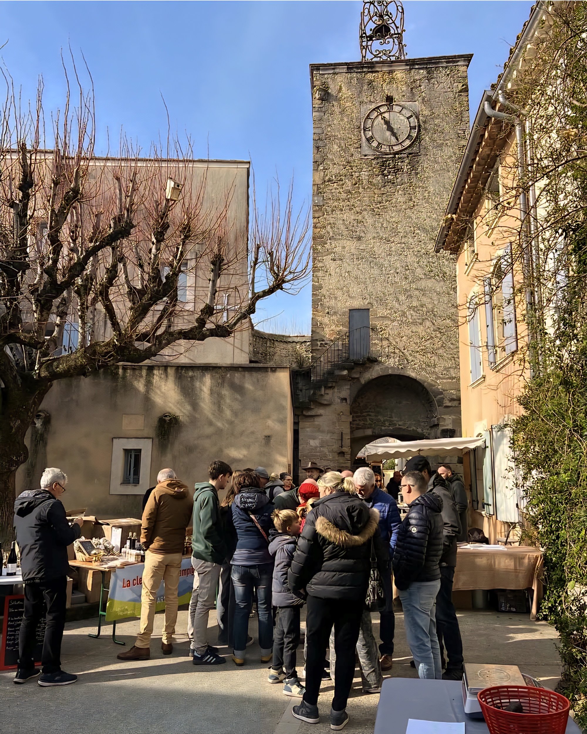 Richerenches Truffle Market sunshine