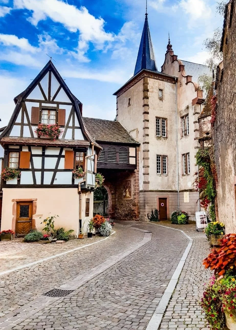 alsace street autumn