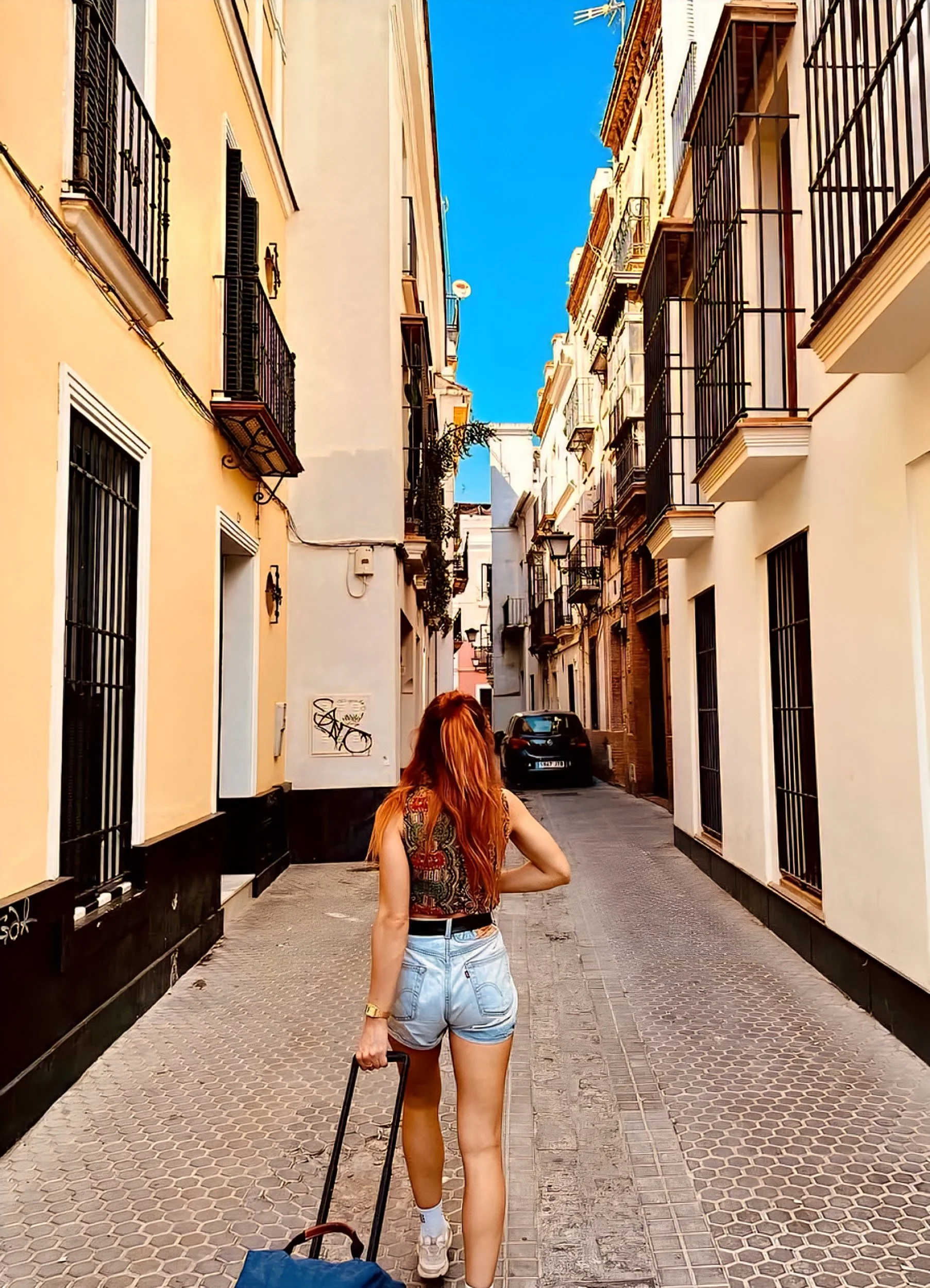 woman street in spain