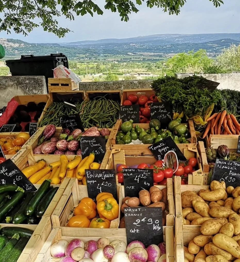 village market in france