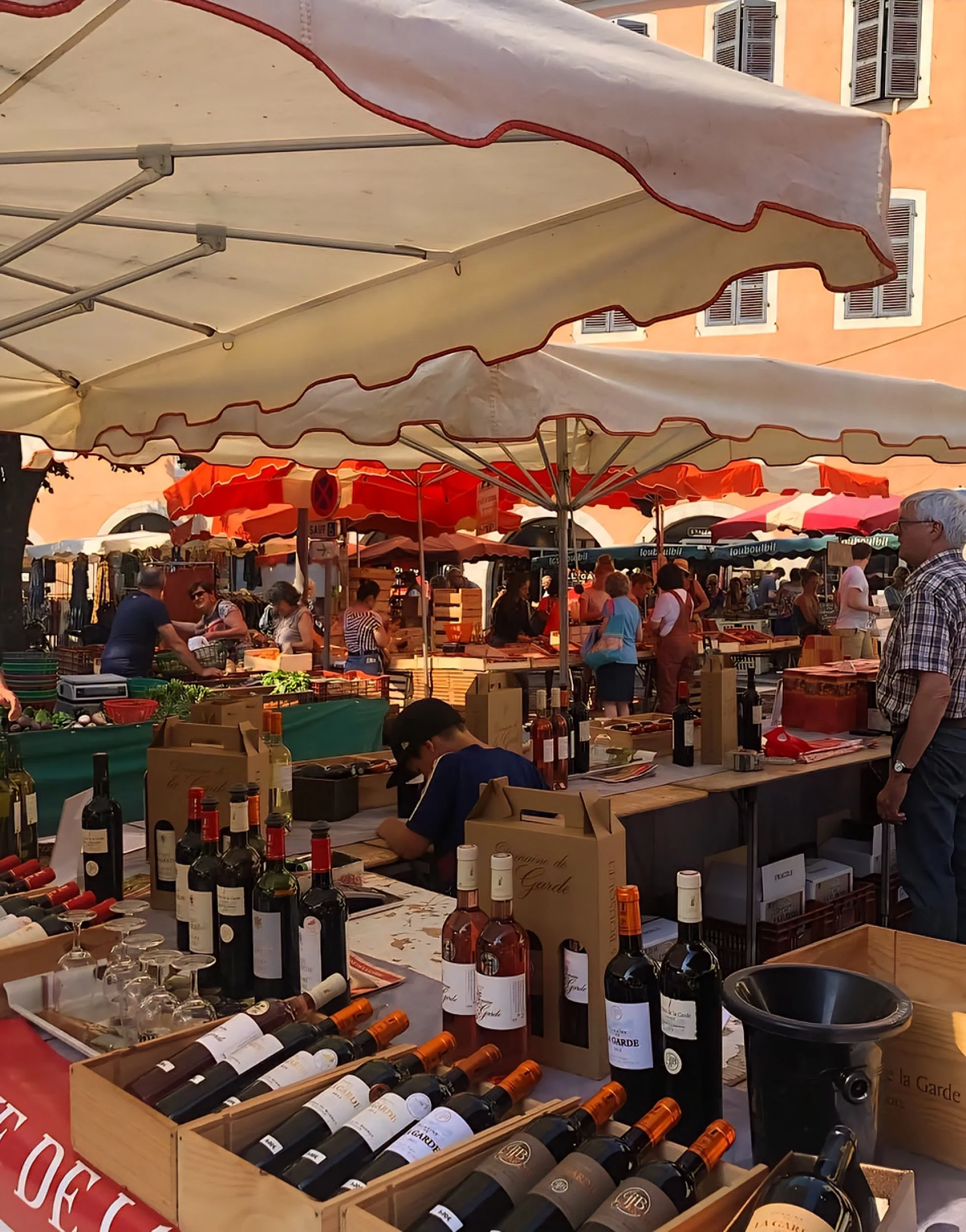 cahors wine stall at arket