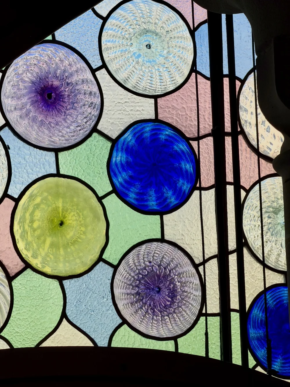 Stained glass window in Barcelona