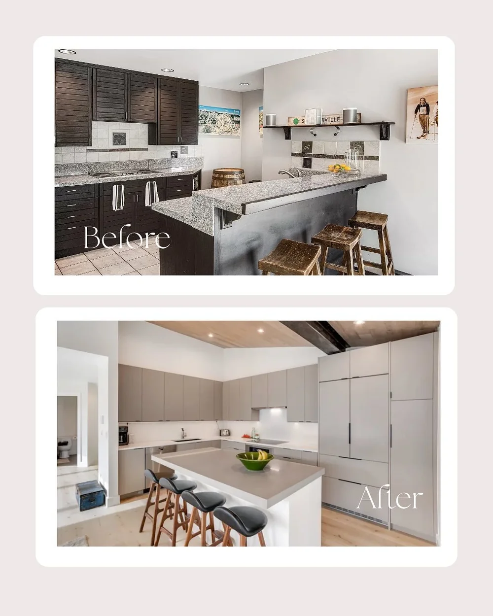 Before and after: Vail kitchen