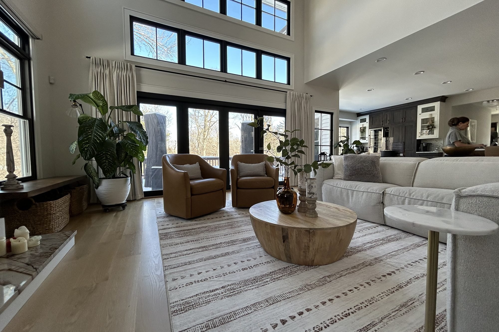 Double-height windows