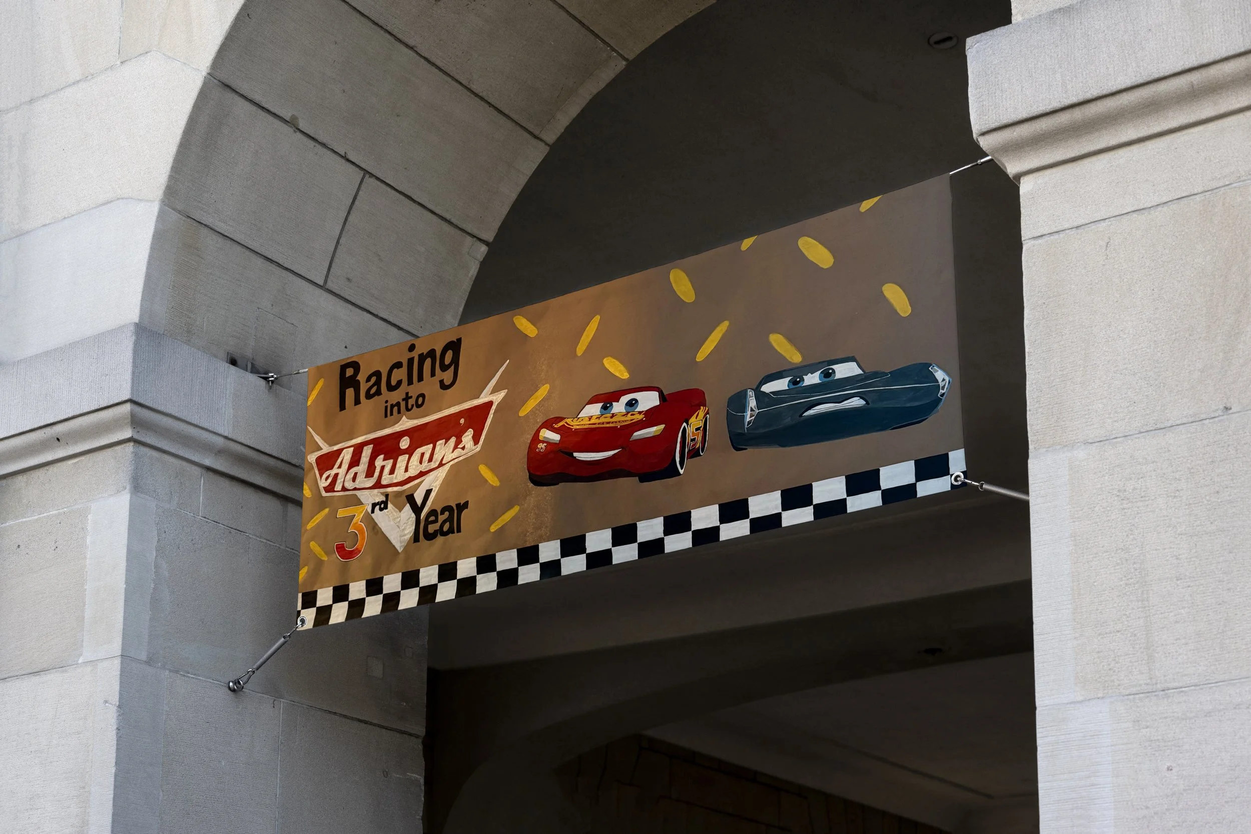 Cars Themed Birthday Banner