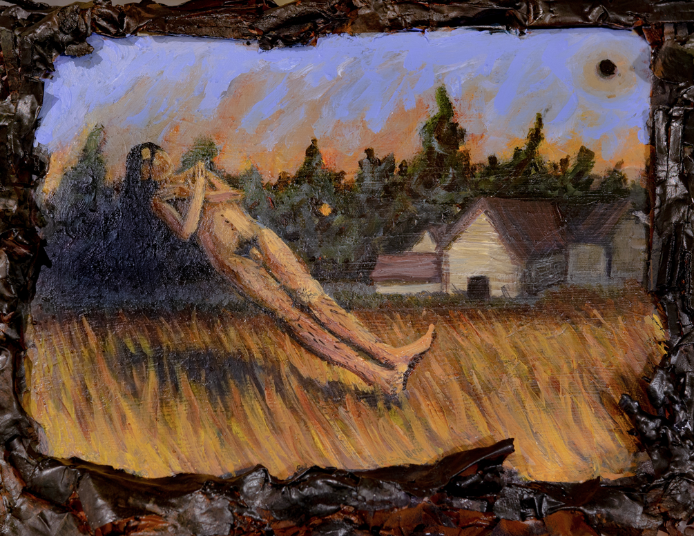 Paintings are acrylic & gouache on artboard (12" x 8.5").