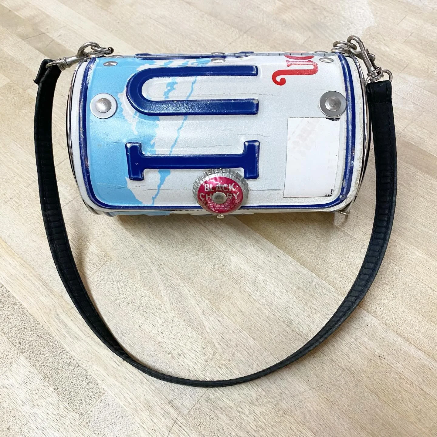 Handmade license plate bag * $35
