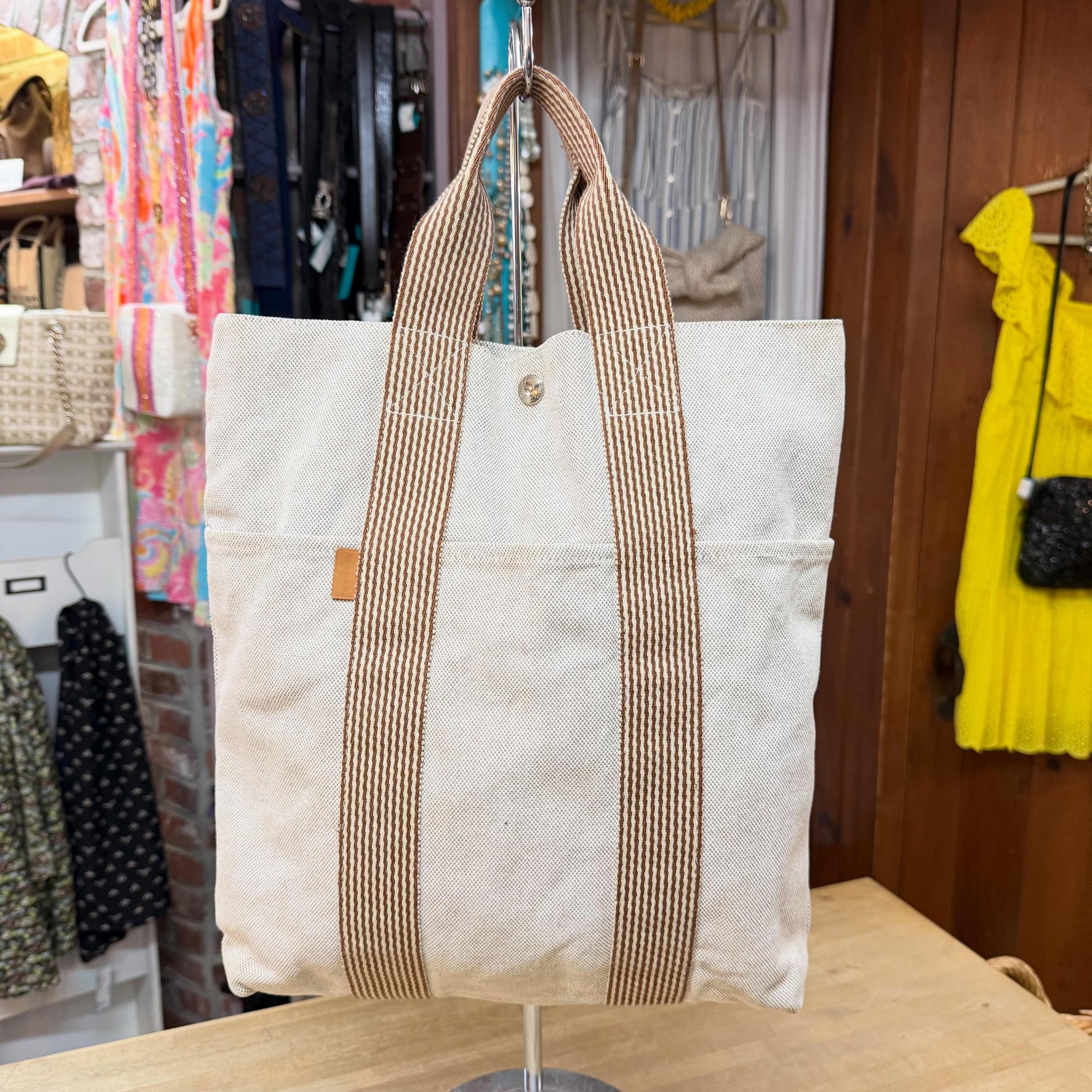 🤍🤎🤍🤎 Herm&egrave;s Fourre-Tout Cabas tote * $325