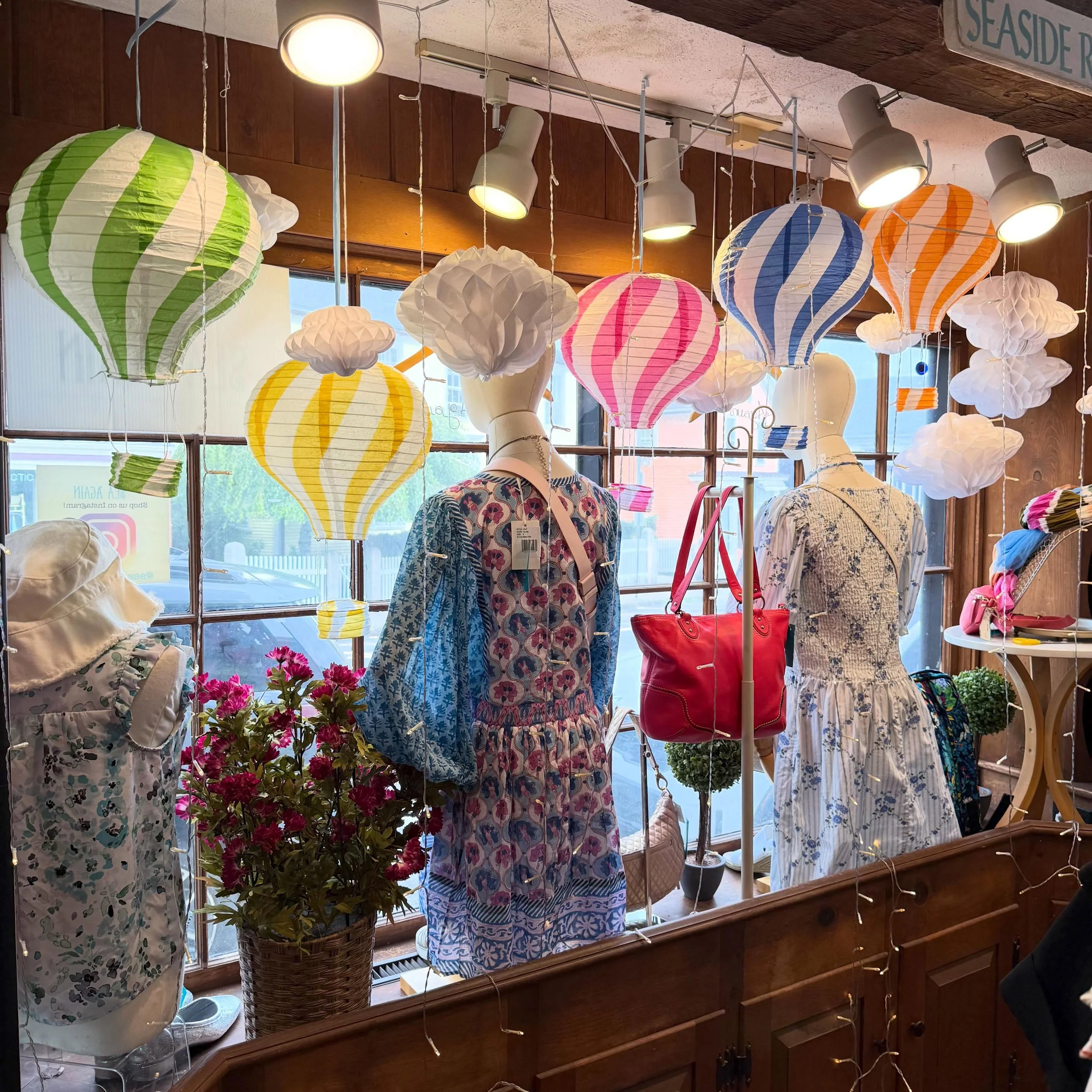 Our window is ready for illumination weekend and the @rockportfireworks Saturday!