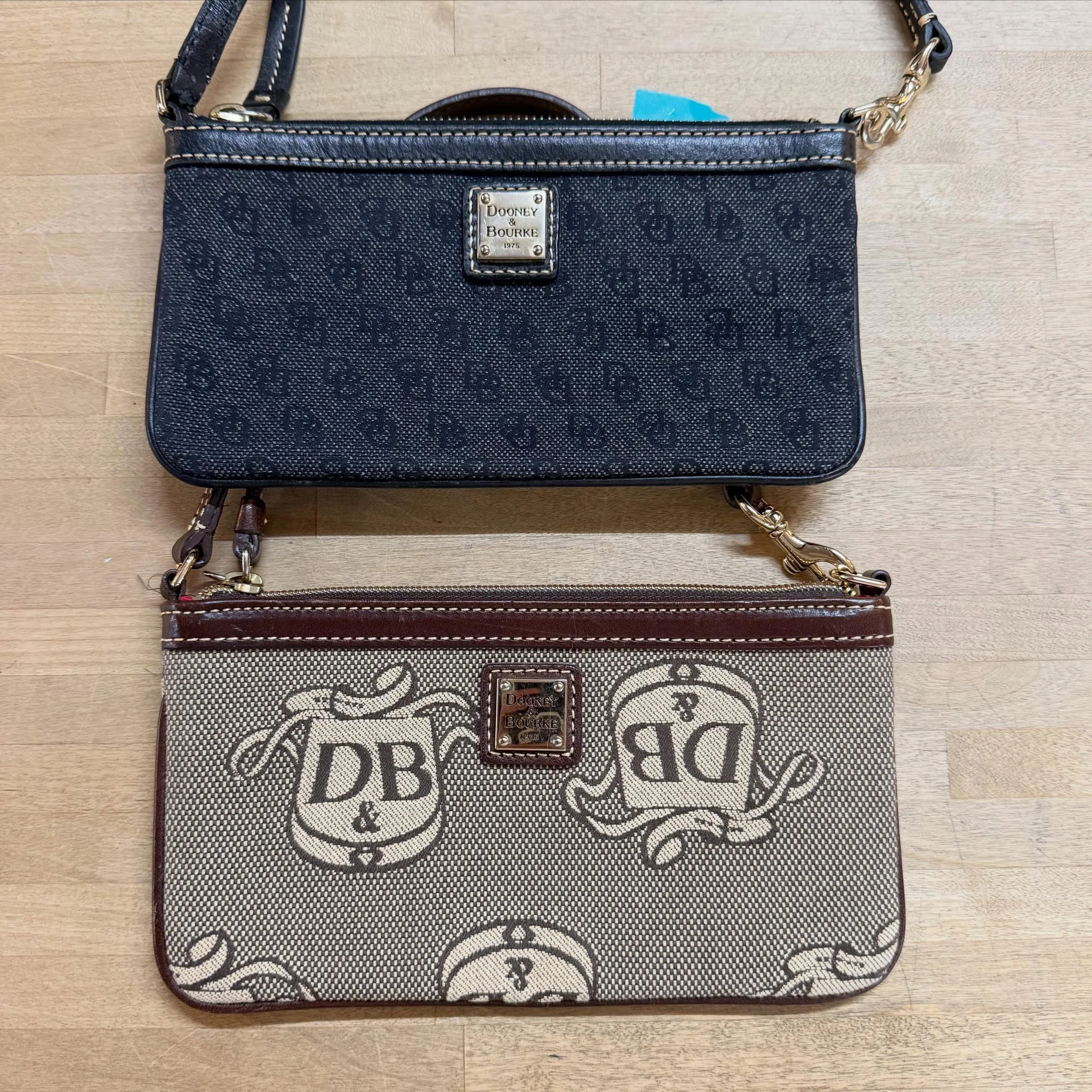 Cutie Doonies!!
Wristlet or mini should bag
$45 each 
.
.
$8 shipping continental US
Free shipping for purchases over $100
.
.
FOLLOW OUR BACKUP ACCOUNT: @seaagainconsignment