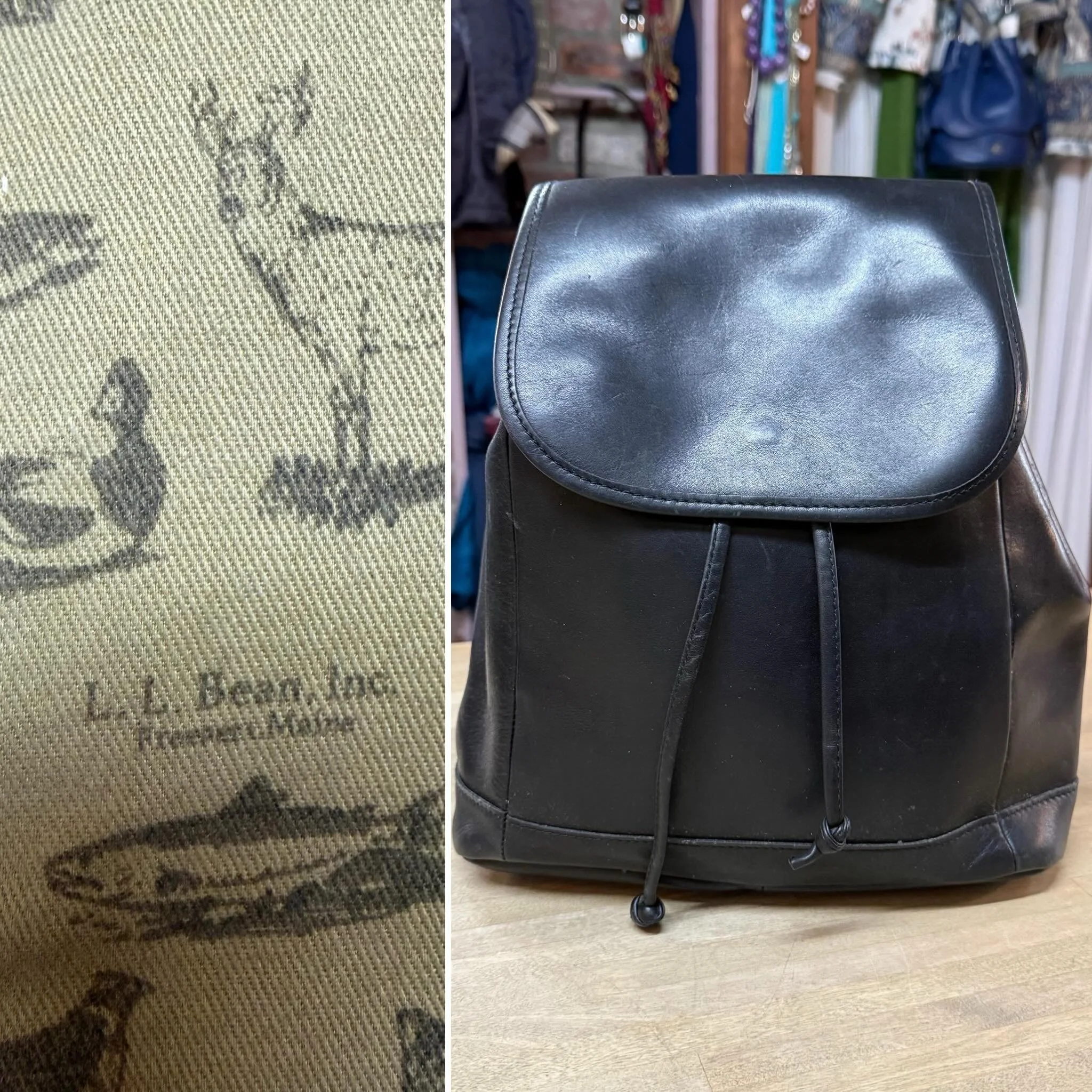 Vintage leather backpack * $95
.
.
$8 shipping continental US
Free shipping for purchases over $100
.
.
FOLLOW OUR BACKUP ACCOUNT: @seaagainconsignment