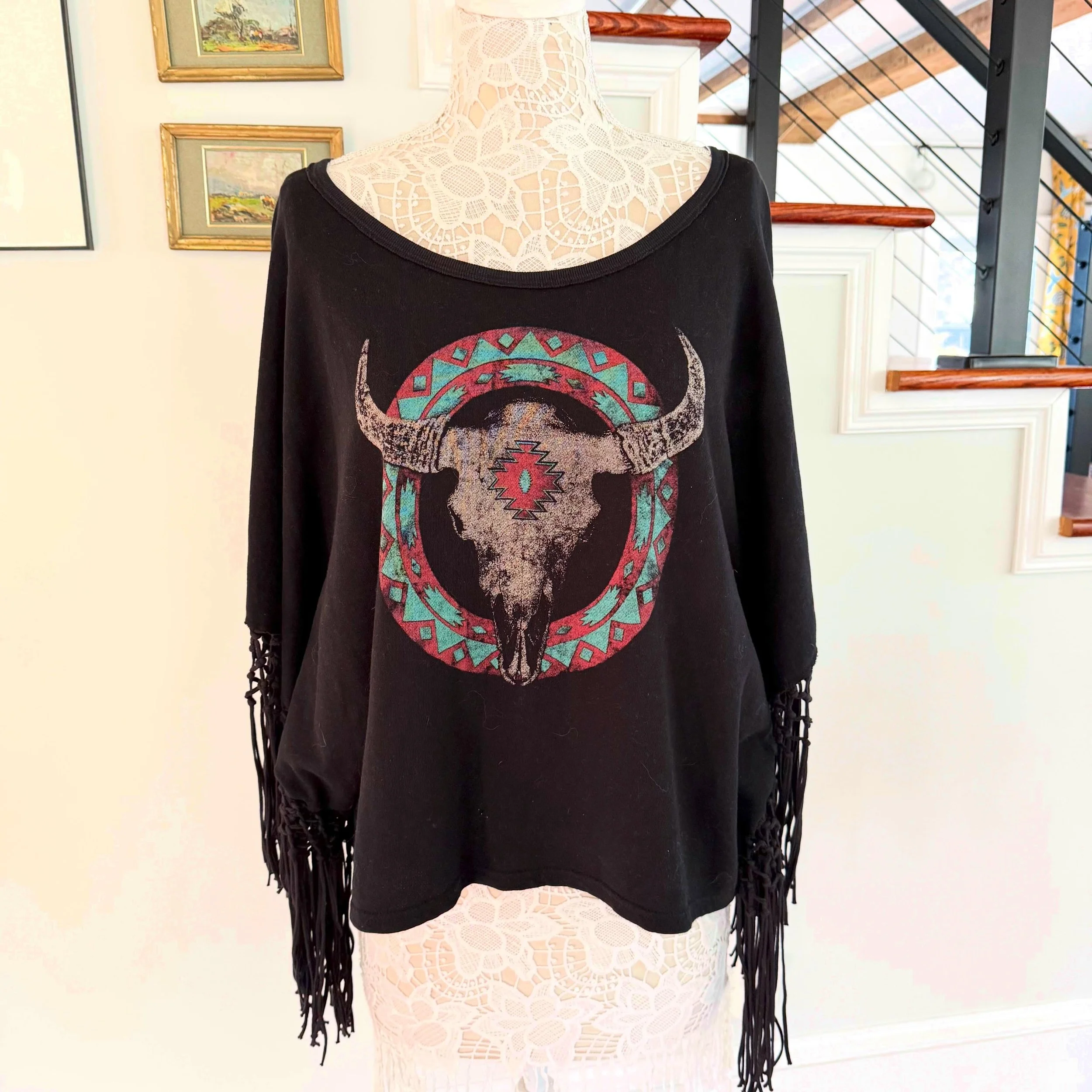 RL Denim&amp;Supply fringe sweater. 
Large * $24
.
.
$8 shipping continental US
Free shipping for purchases over $100
.
.
FOLLOW OUR BACKUP ACCOUNT: @seaagainconsignment