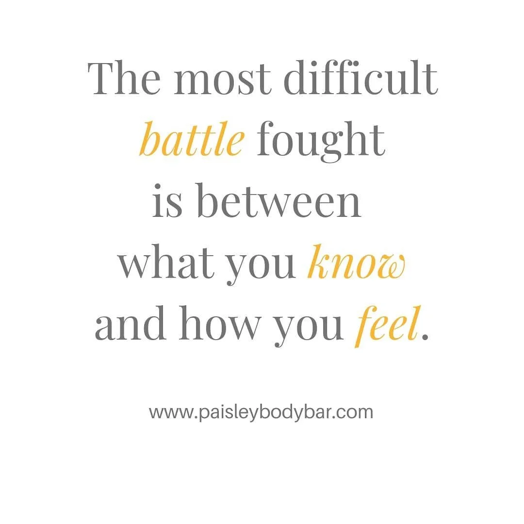...and the battle is fought in your mind and the prize is your will! Who's winning?

Today I was all in my feelings and I was struggling to keep it together. What was at stake? My peace, my confidence, my identity (who I am versus who I want to be), 