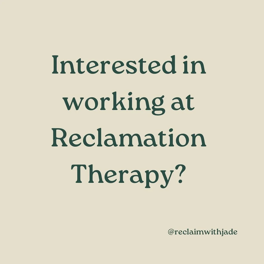 exciting news🌈✨🌟reclamation therapy is hiring clinicians to join the team! link in bio 🤍🤍 Reclamation Therapy is a values-driven practice that centers on safety, relationship-building, curiosity, liberation, and embodiment. We are dedicated to su