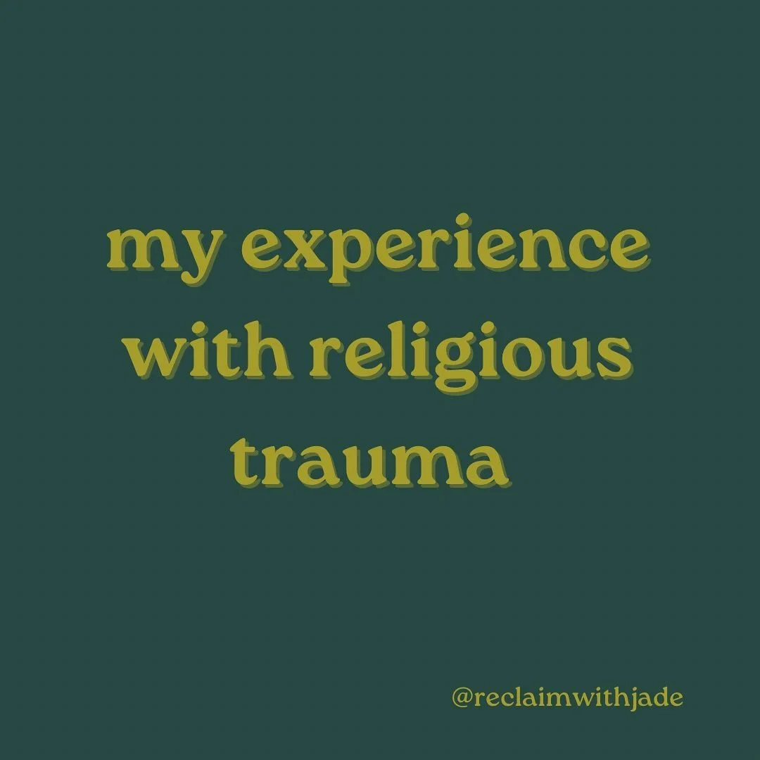 religious trauma, like any other form of trauma shows up in different ways. it can show up physiologically, relationally, romantically, cognitively, etc. Here are a few ways it has showed up for me. my hope is that in naming our pain we can share in 