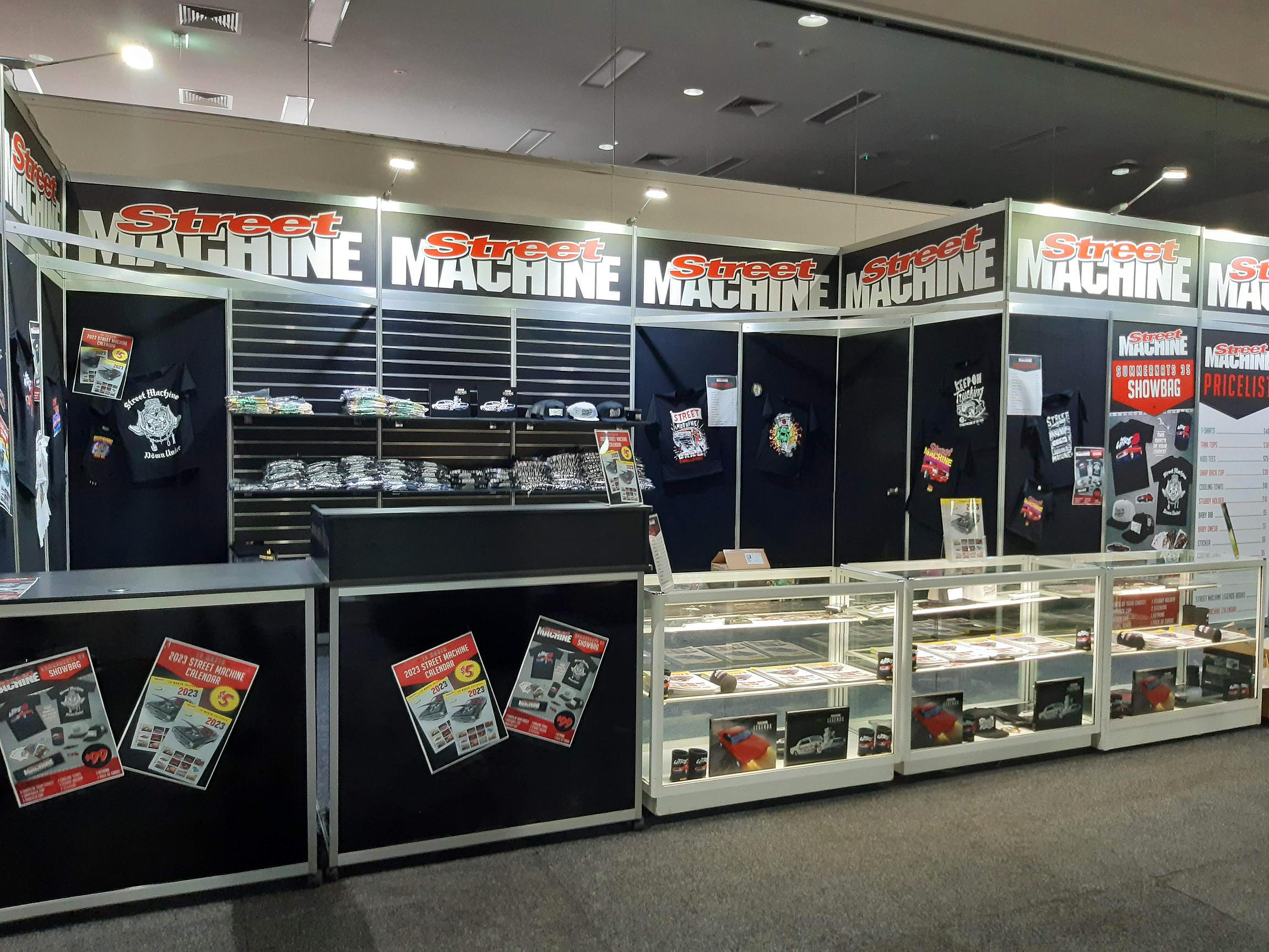 Summernats Shop Front with Printed Graphics & Display Case