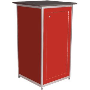 High Gloss Red Lockable Plinth