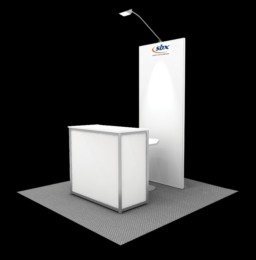 MP Pod 1m wide with straight ends, including printed graphics