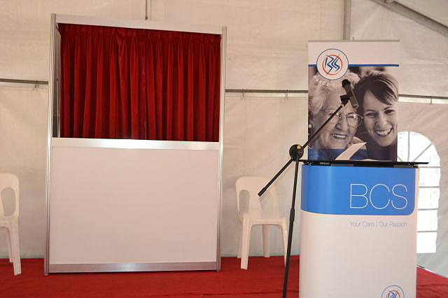 Unveiling Curtain, Stage & Seating
