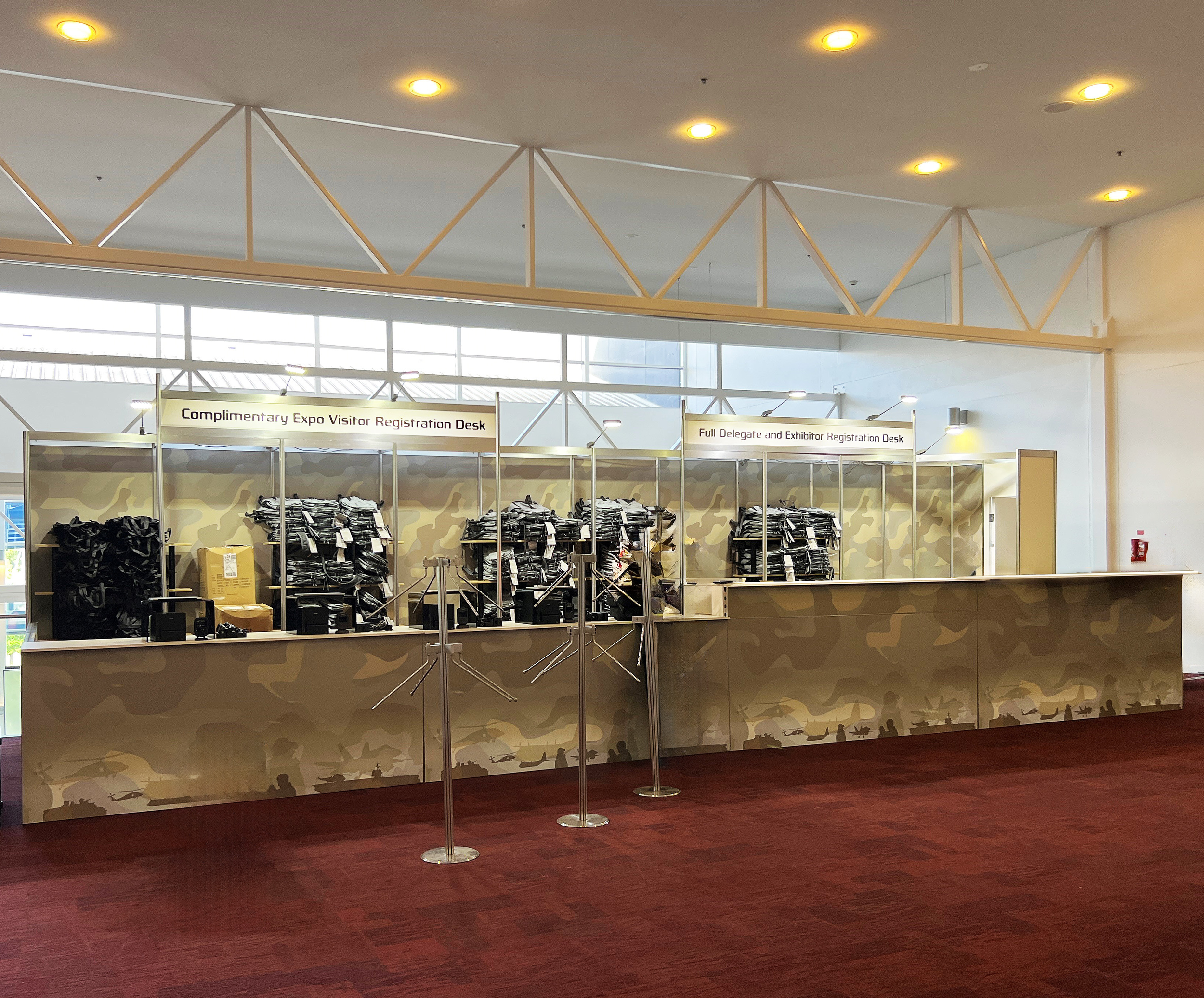 Branded Large Custom Registration Counter