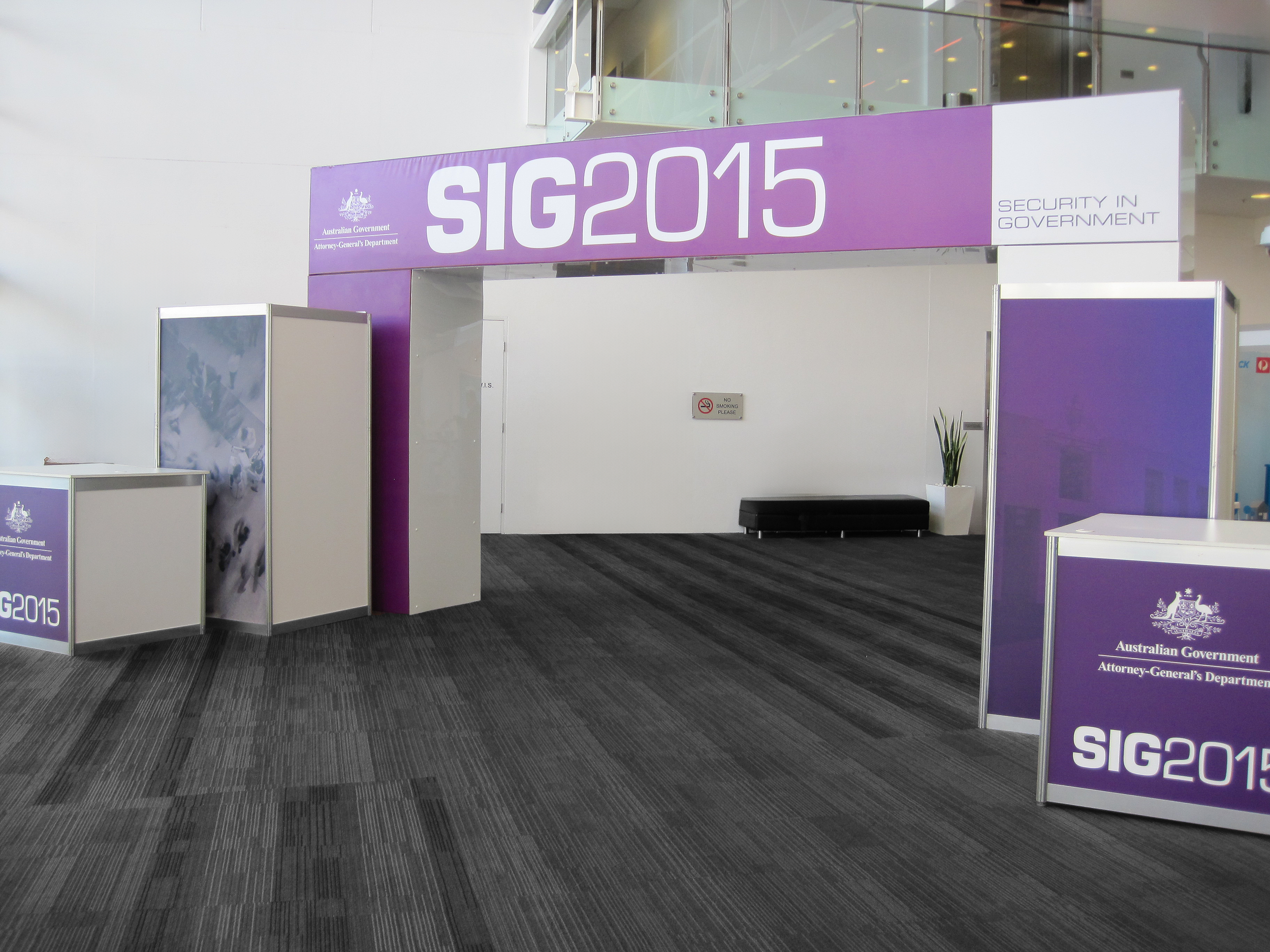 Entry Feature With Staggered Plinths