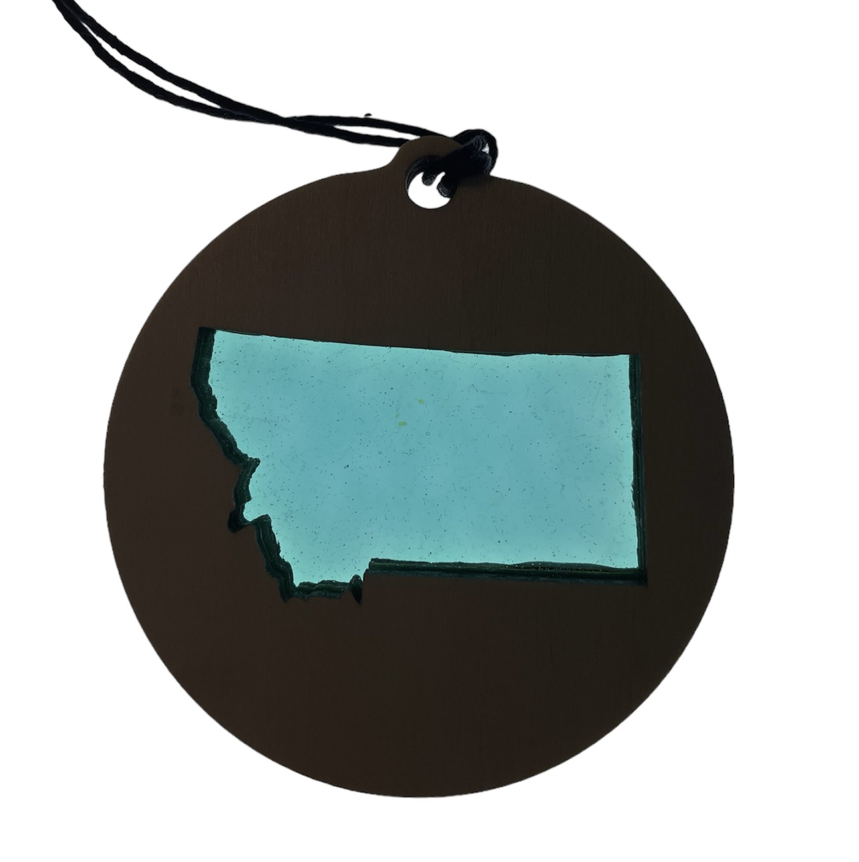 Montana State Laser Cut Wooden Ornament