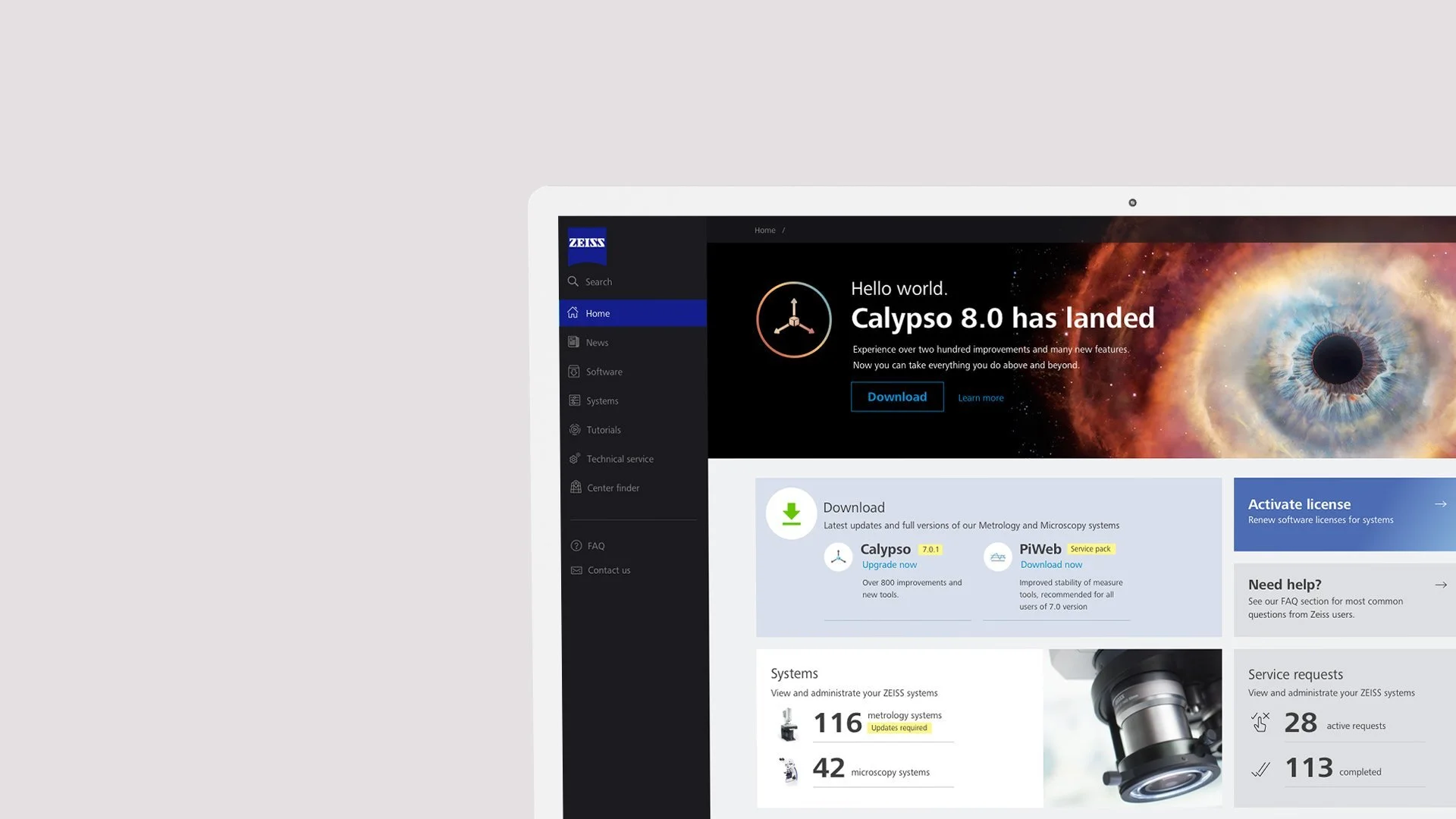ZEISS customer portal