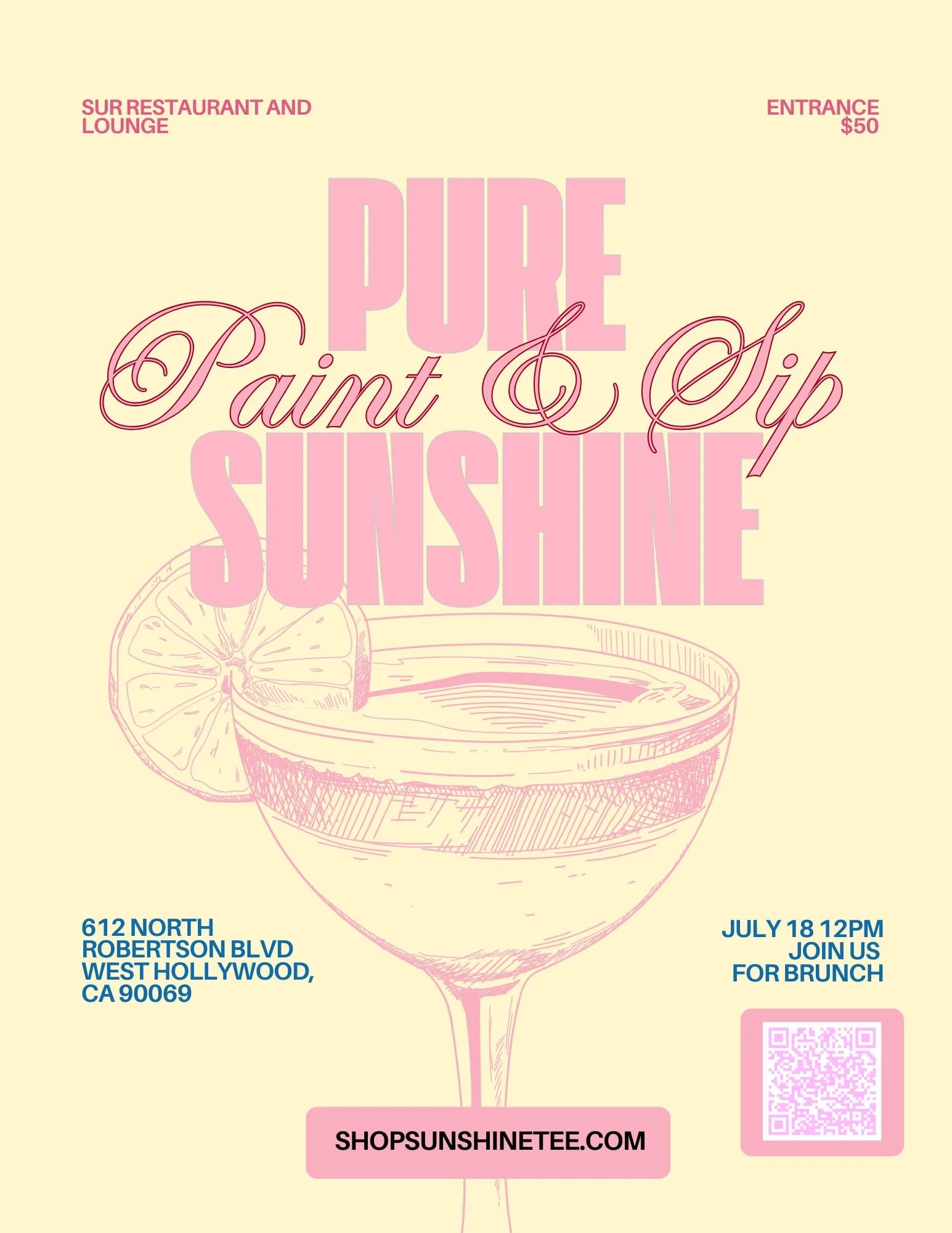 Pure Sunshine Paint & Sip
