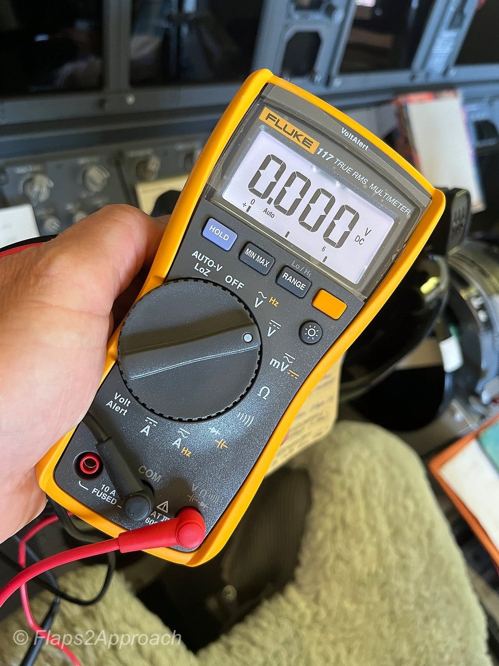 Fluke Mutlimeter (Reading Volts DC)