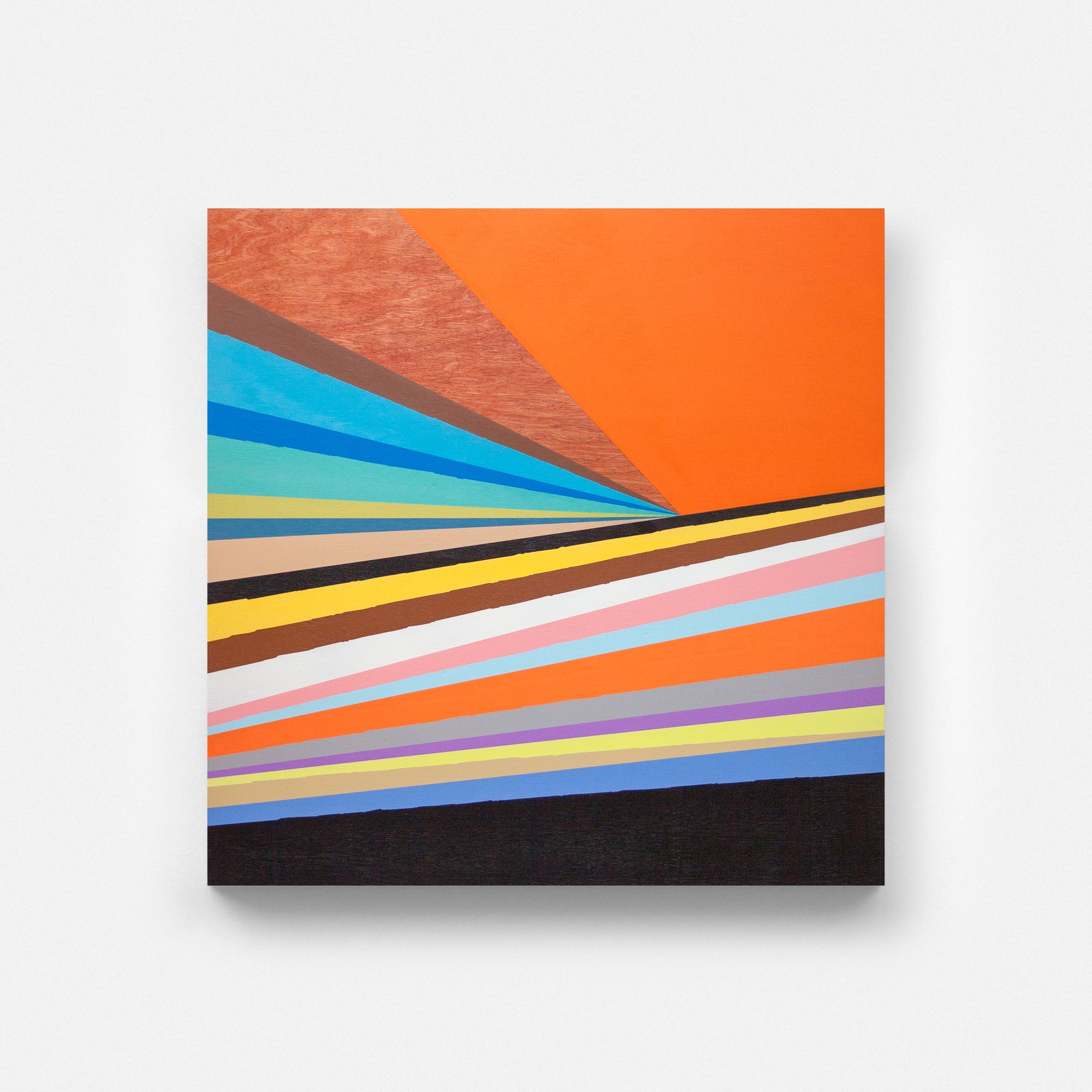 Untitled , 2013
Nitro-acrylic spray paint on birch panel
36 x 36 inches