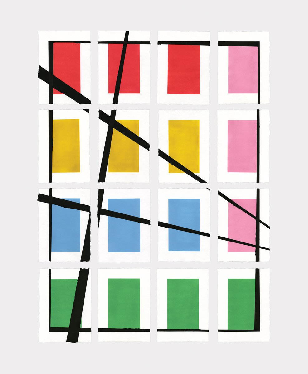 Untitled , 2006
Nitro-acrylic spray paint and cel-vinyl on paper
Sizes vary