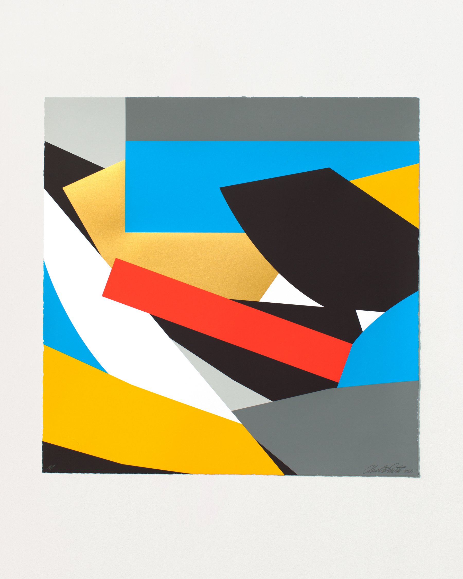 Untitled , 2020
Spray paint, cel-vinyl on paper
10 x 5 inches