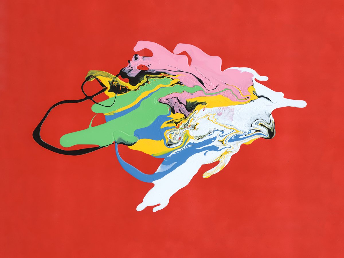 Untitled , 2006
Spray paint, cel-vinyl on paper
10 x 5 inches
