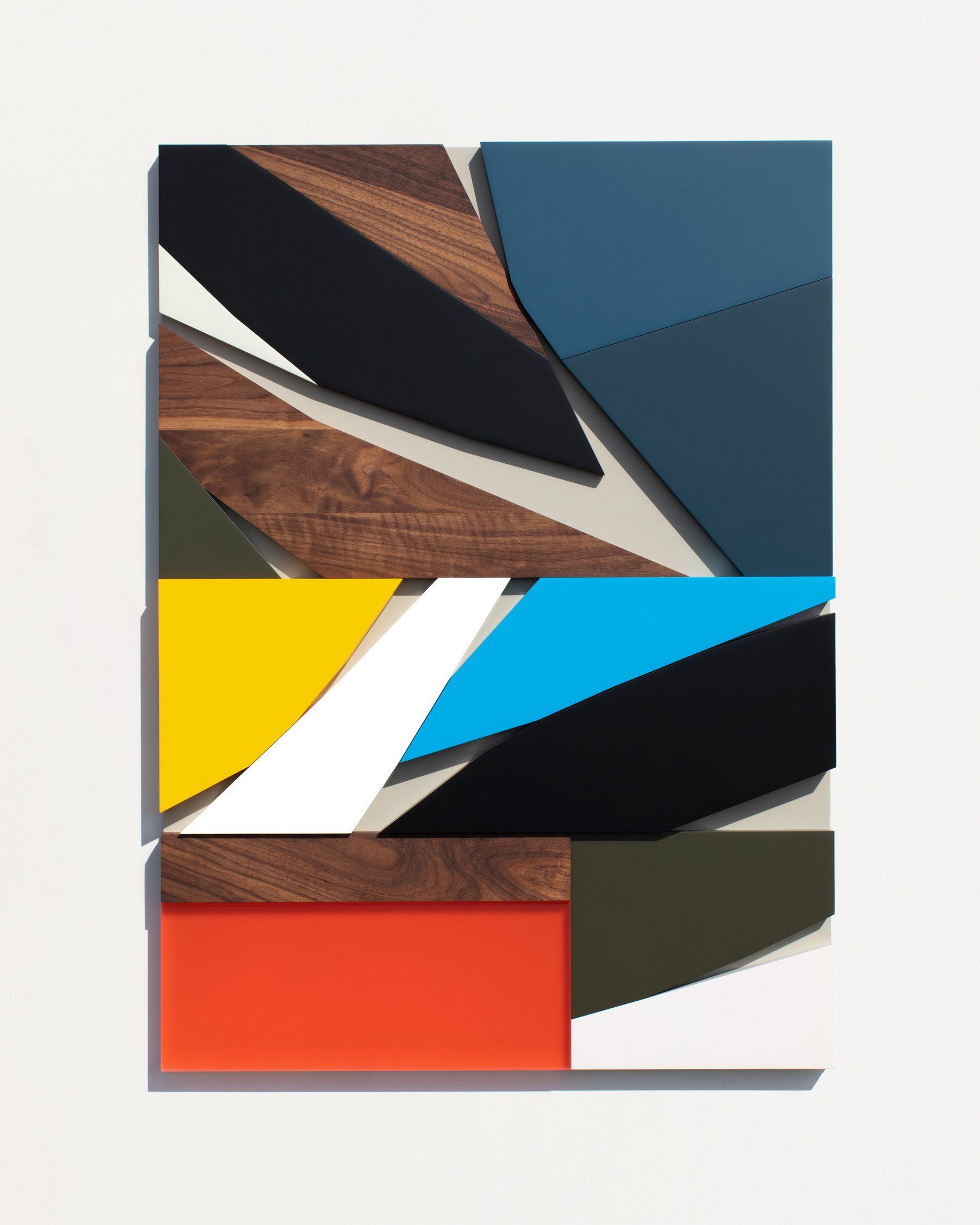 CE-004 , 2020
Nitro-acrylic spray paint, MDF, plywood, American walnut, resin, screws, VHB tape
32 x 44 x 2.5 inches