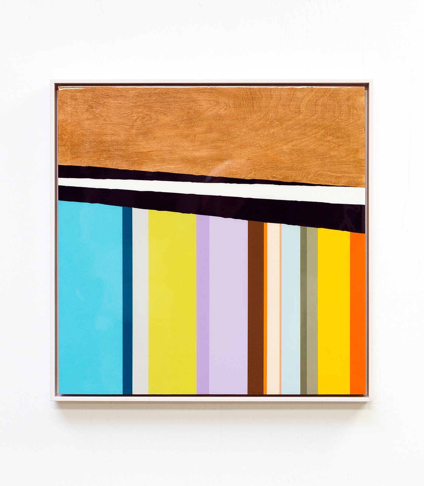 Off Air (Version 2) , 2016
Nitro-acrylic spray paint and resin on birch panel
25 x 25 x 2.5 inches (with frame)