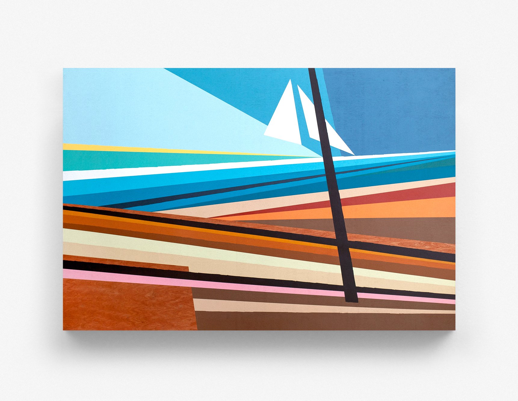 Untitled , 2013
Nitro-acrylic spray paint on birch panel
48 x 60 inches