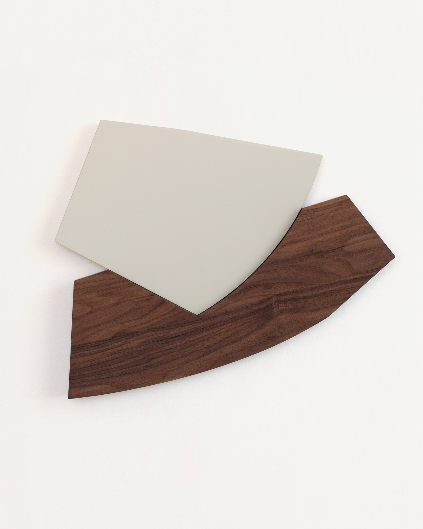 CE-049 , 2021
Nitro-acrylic spray paint, American walnut, MDF, screws, steel brackets
21.6 x 17.75 x 1.5 inches