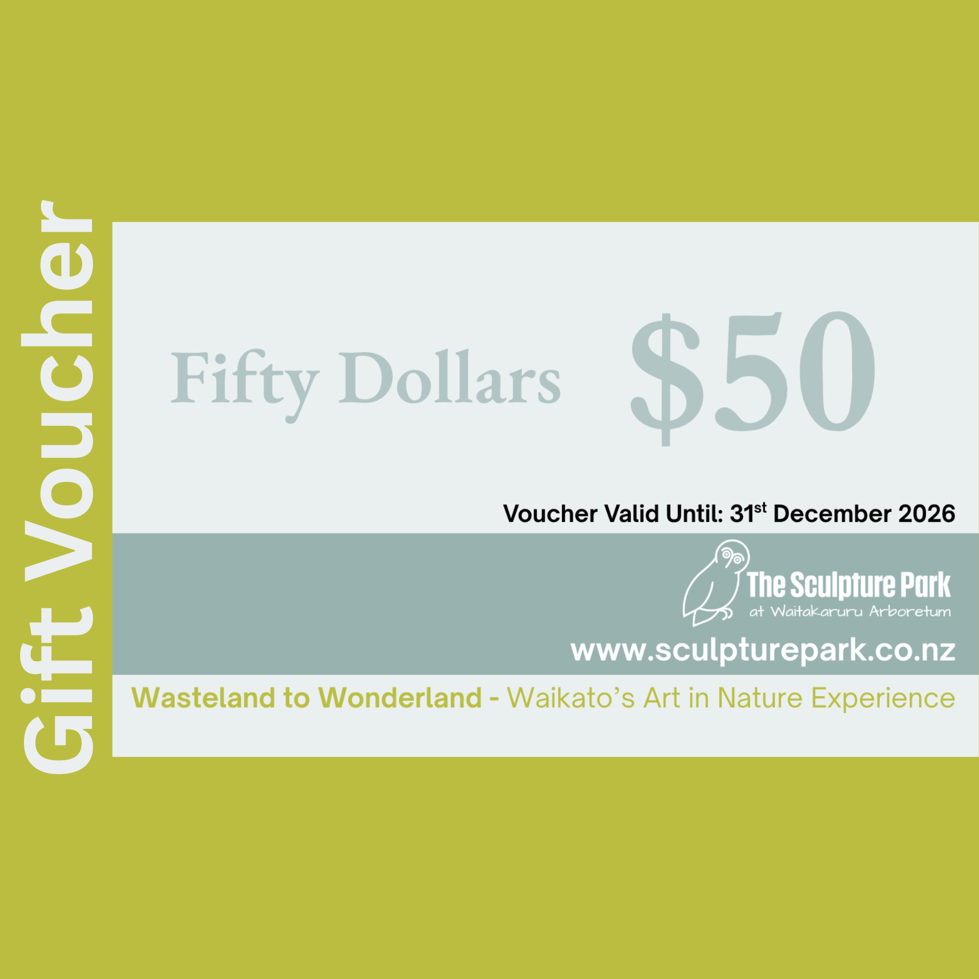 Sculpture Park Gift Voucher