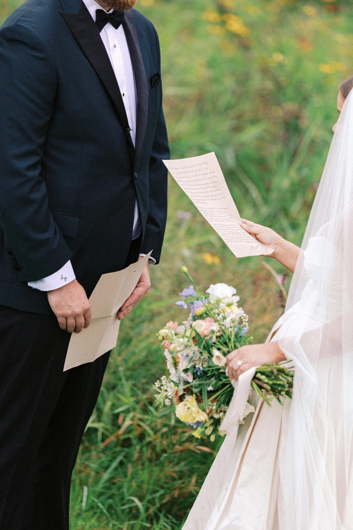 Romantic private vows at Fraser River Lodge — quiet, heartfelt vow reading captured in a timeless documentary style with film + digital coverage.