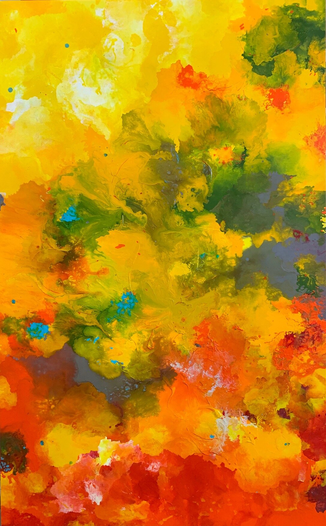 acrylic and mixed media on canvas