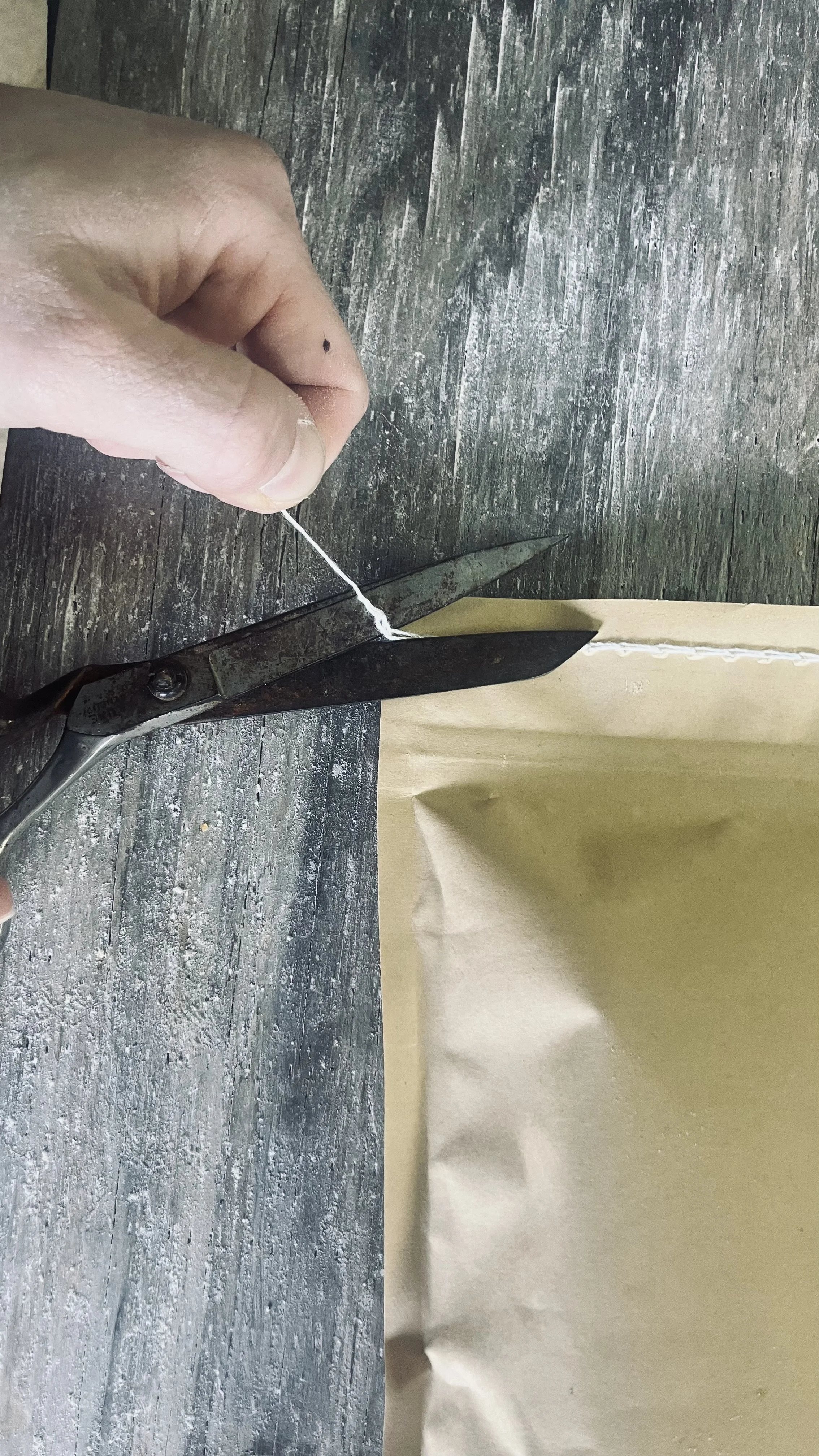 Opening Stitched Bags