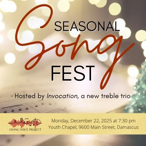 Seasonal SongFest announcement and details