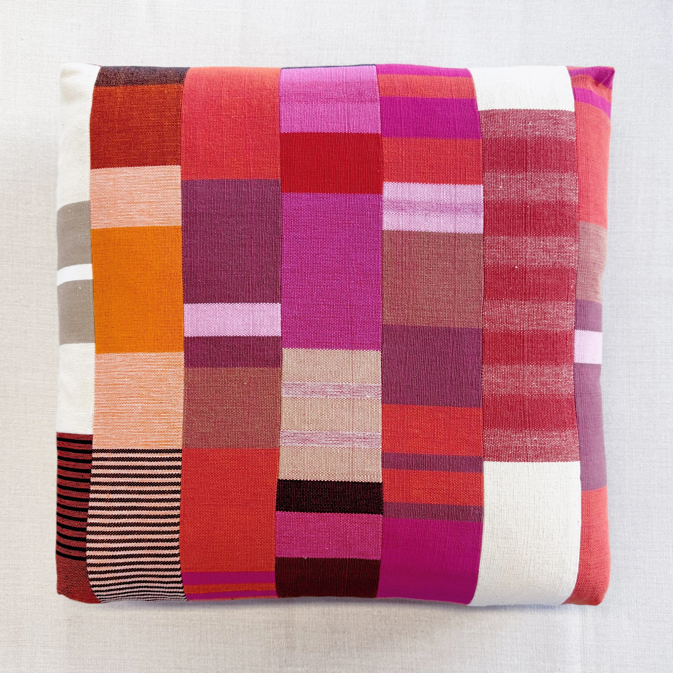 Patchwork Stripe Cushion -  #4